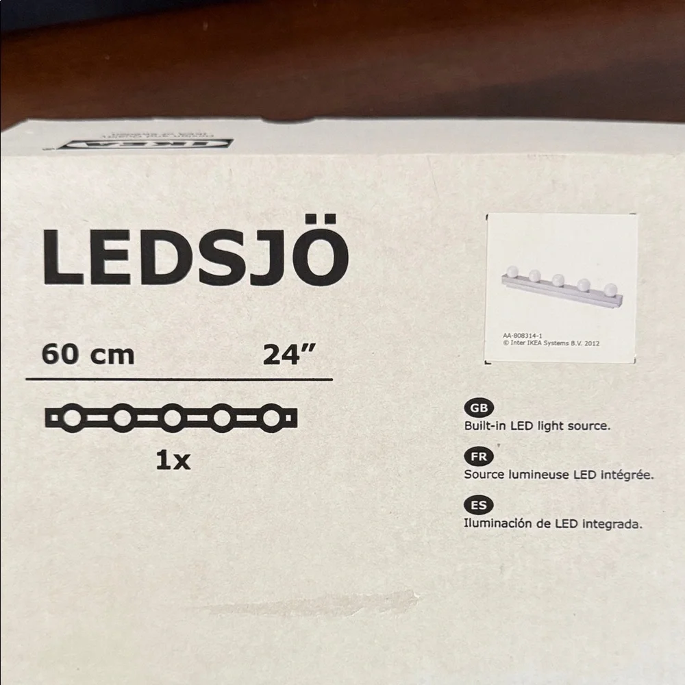 LEDSJO wall lamp stainless steel 24”